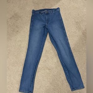 H&M Deep Blue Denim Pants high waisted
